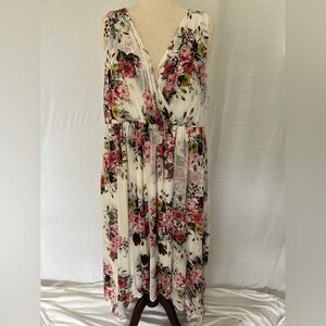 NWT Torrid Floral Chiffon Sleeveless High Low Dress - Size 22